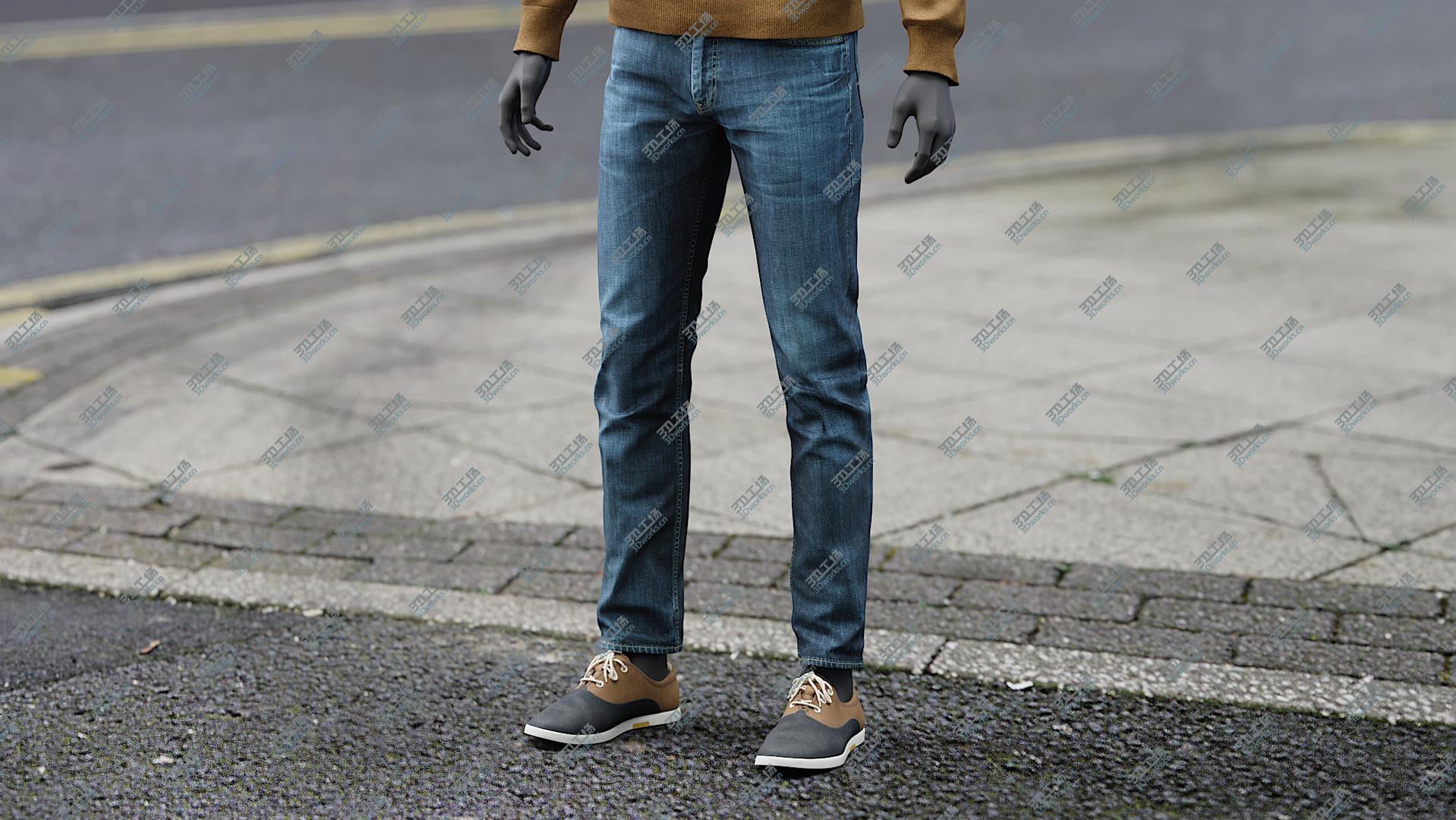 images/goods_img/202104023/Men's Pants with Shoes 3D model/1.jpg